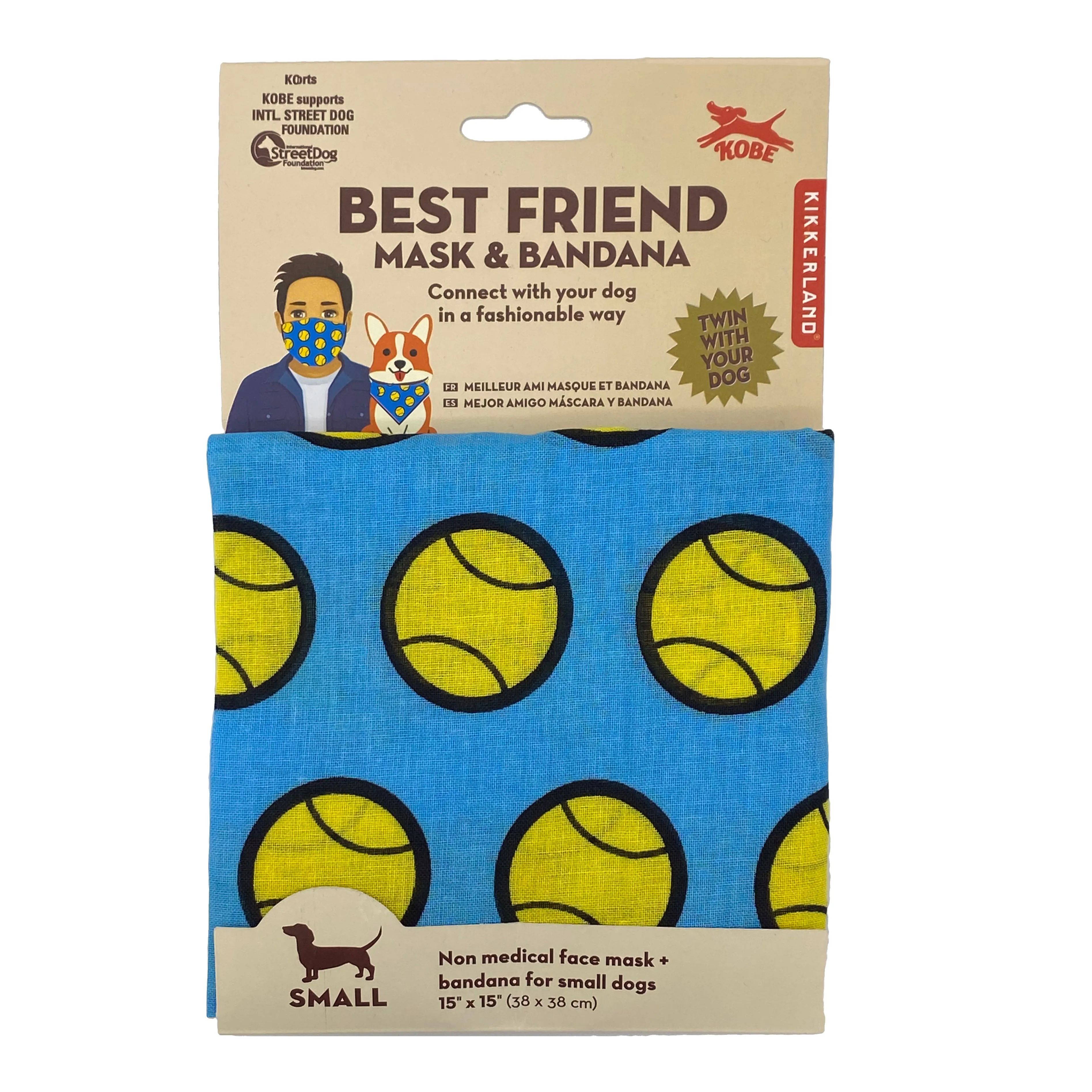 Kobe Best Friend Mask & Bandana for Small Dogs