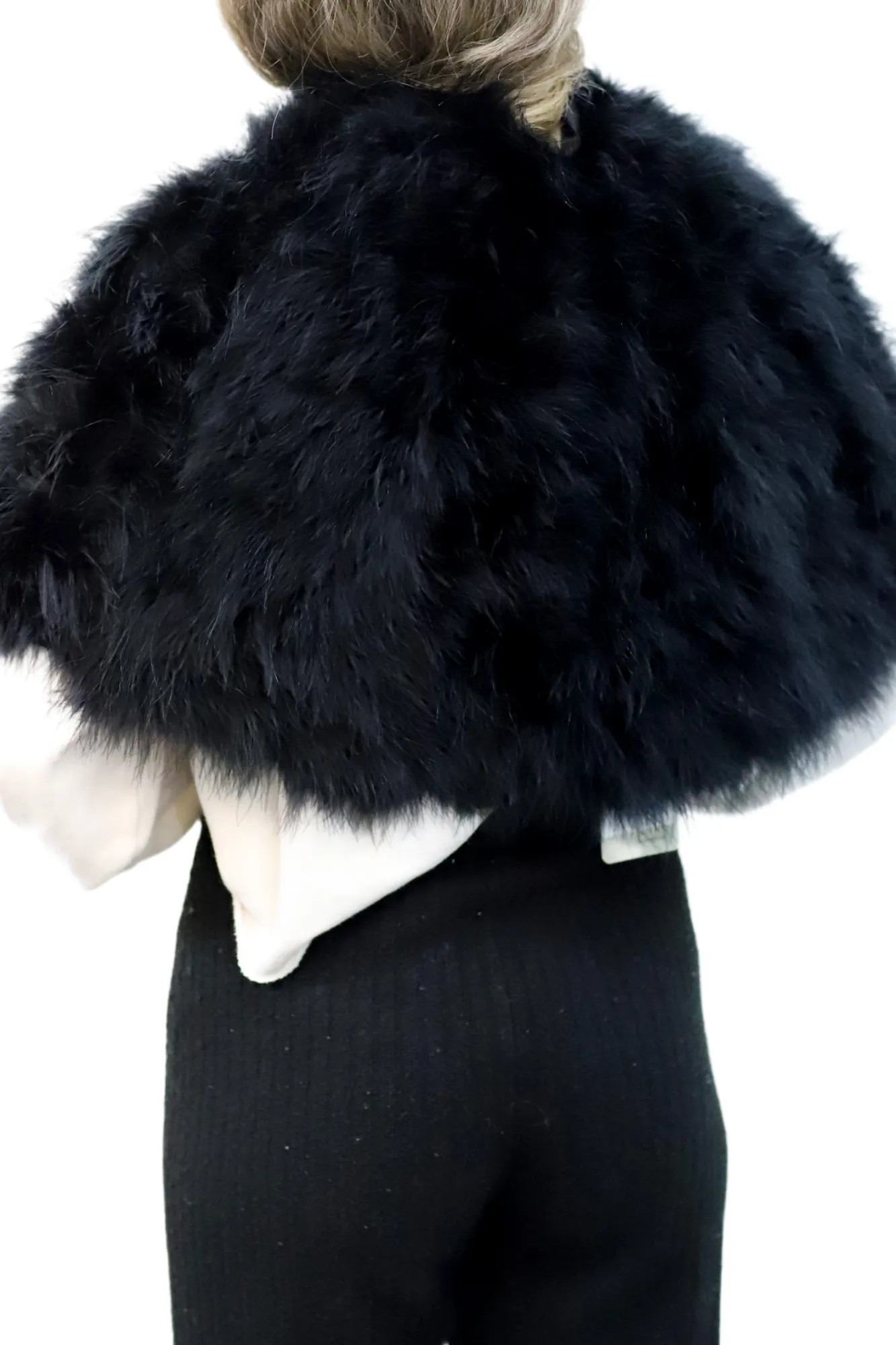 La Fiorentina - Black Feather Capelet