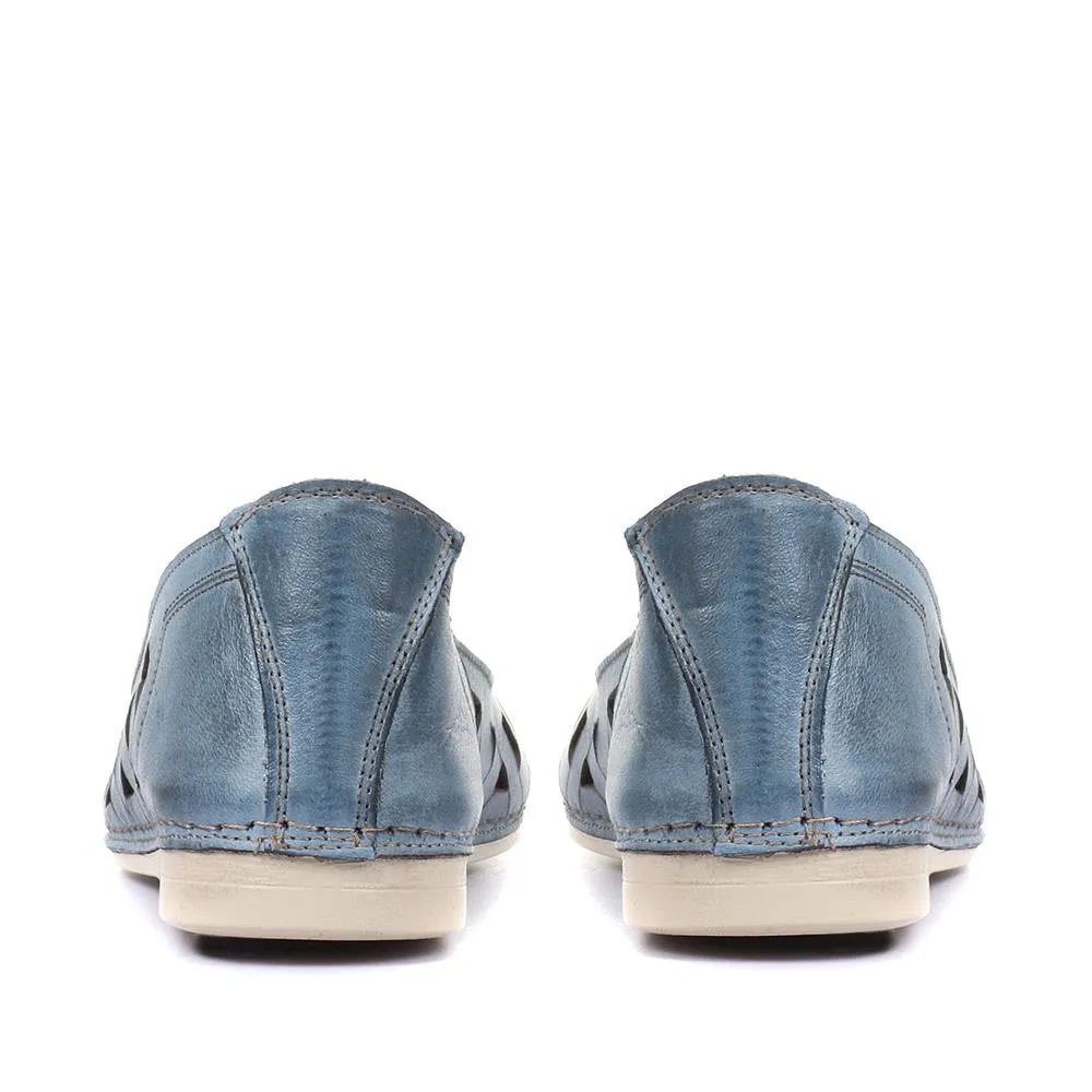 Leather Ballerina Pumps - KARY29015 / 315 056