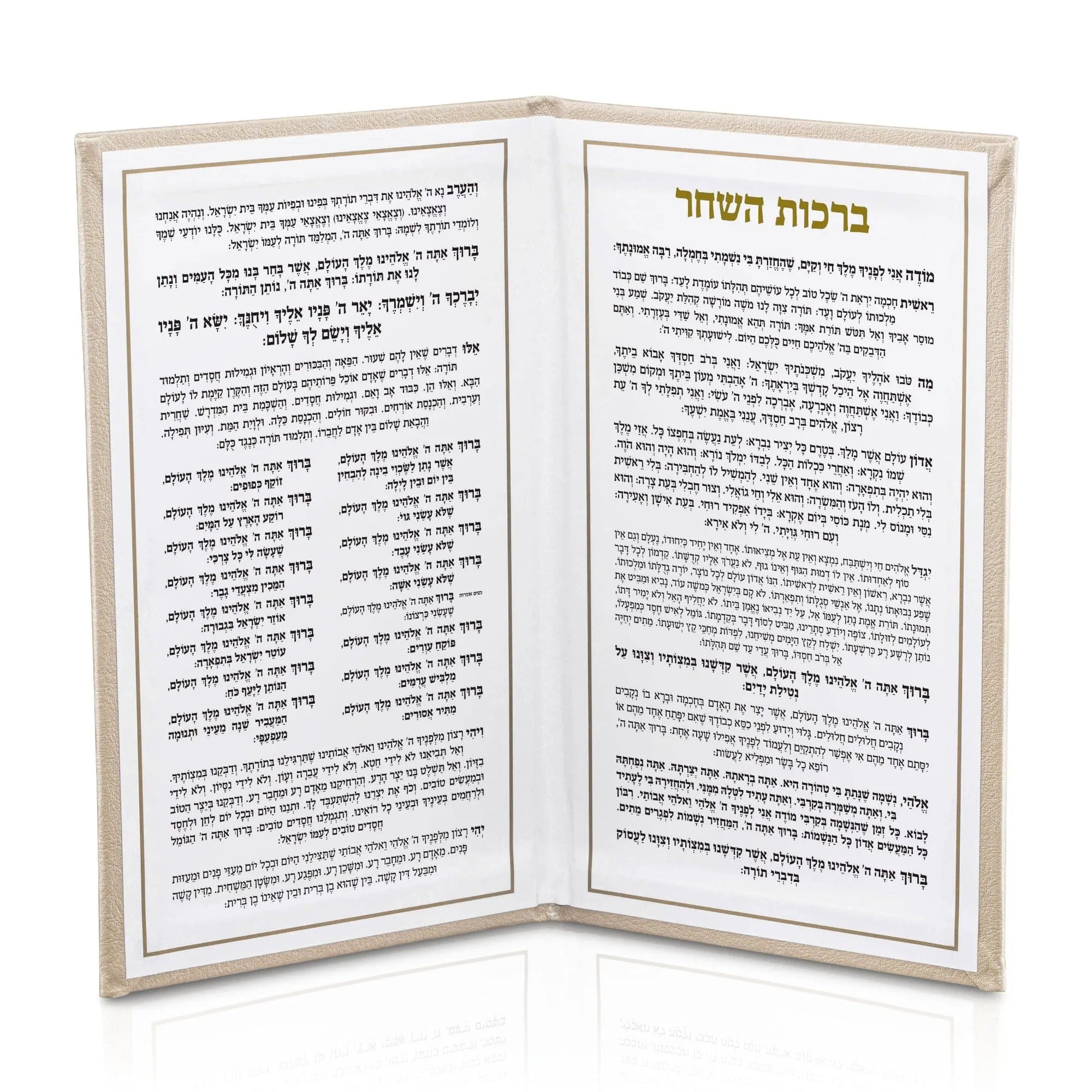 LEATHER BIRCHAS HASHACHAR BOOKLET