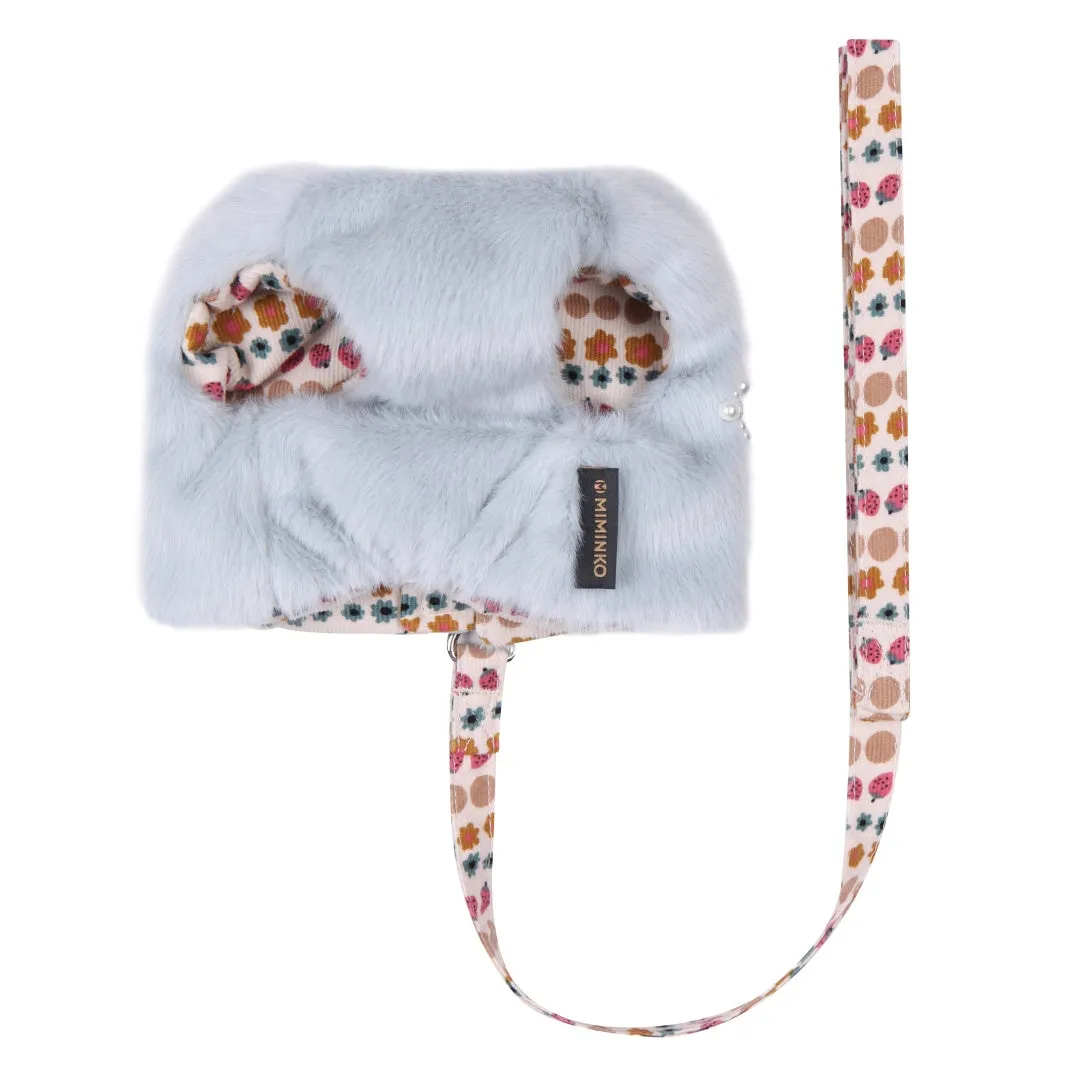 Lovely Fur Harness - Sky Blue