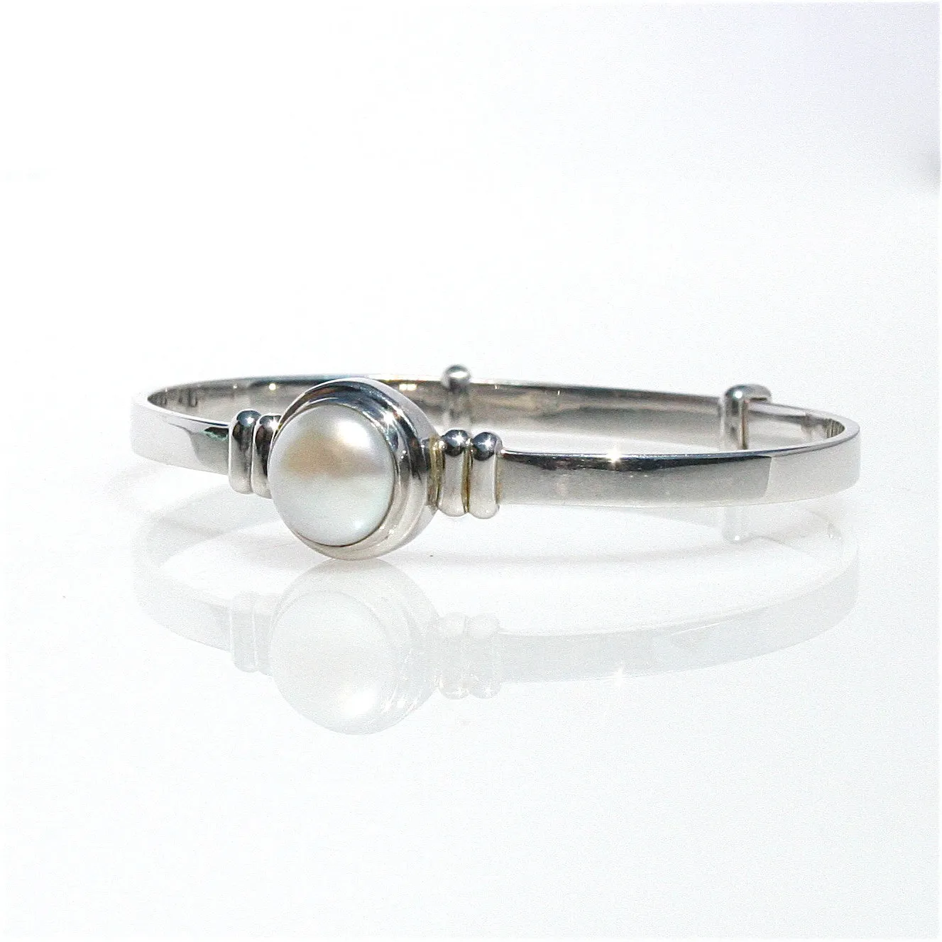 Mabe Pearl Children’s Adjustable Sterling Silver Bracelet
