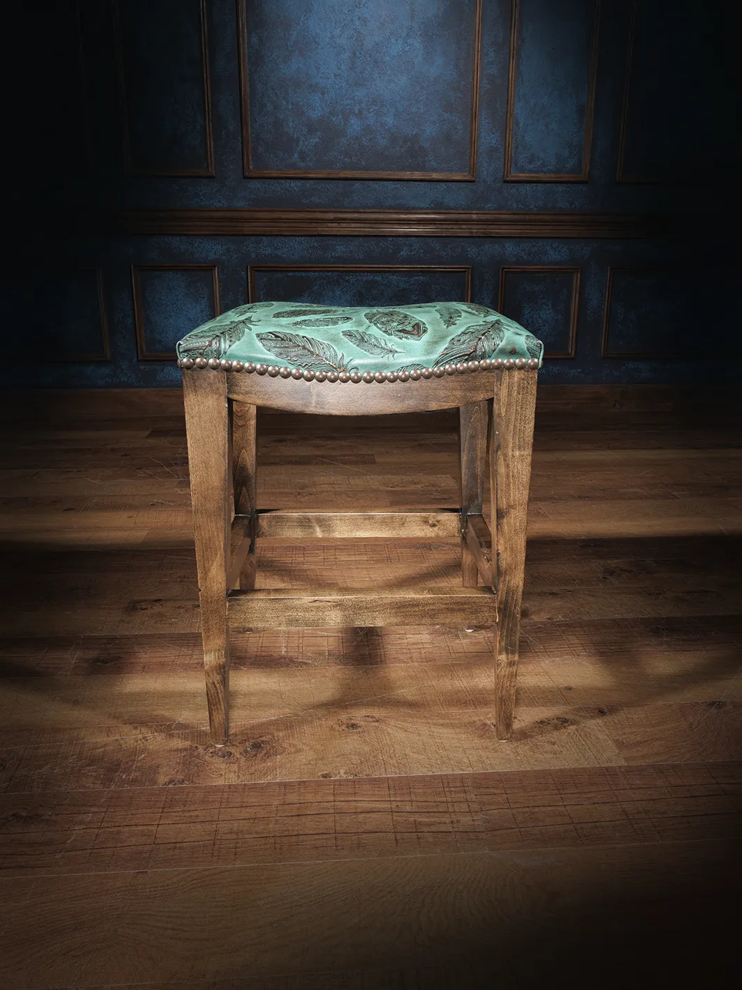 Matoaka Leather Saddle Stool