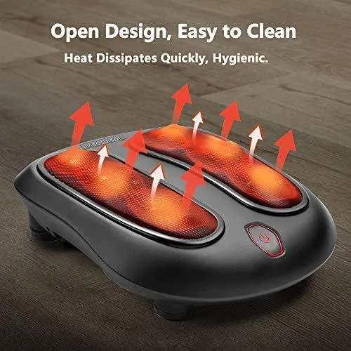 MEDCRX™ Shiatsu Foot Massager w/ Heat | 18 Nodes, Deep Kneading, Adjustable Height