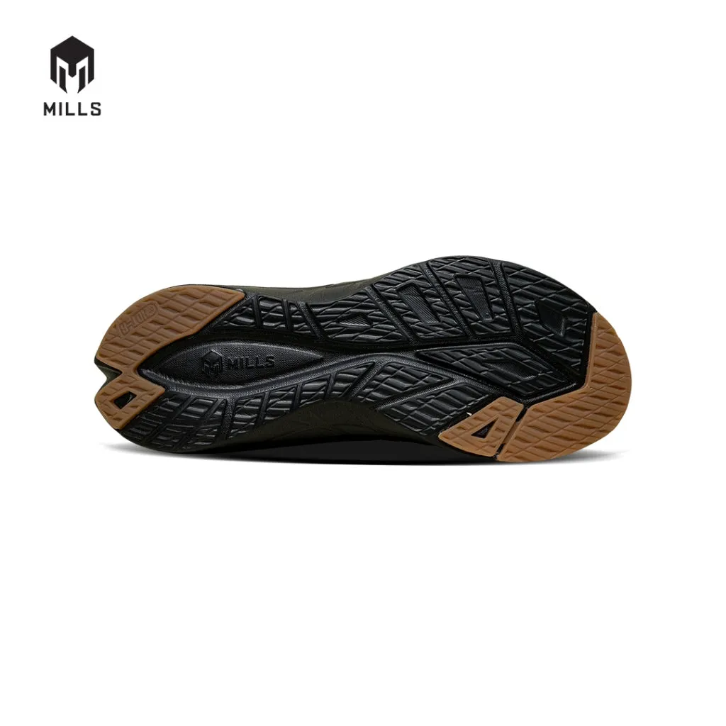 Mills Sepatu Lari Running Shoes Treximo Saga V2 Black / Gum 9101205