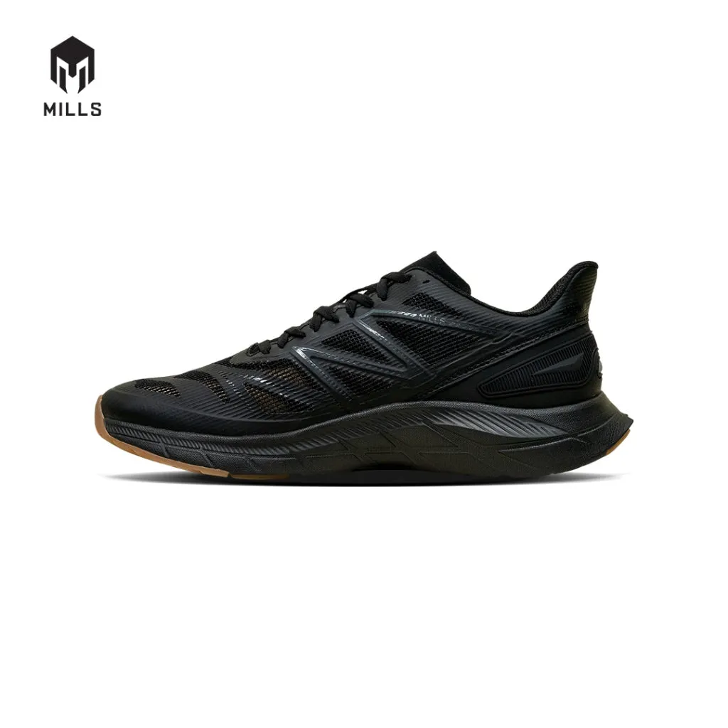 Mills Sepatu Lari Running Shoes Treximo Saga V2 Black / Gum 9101205