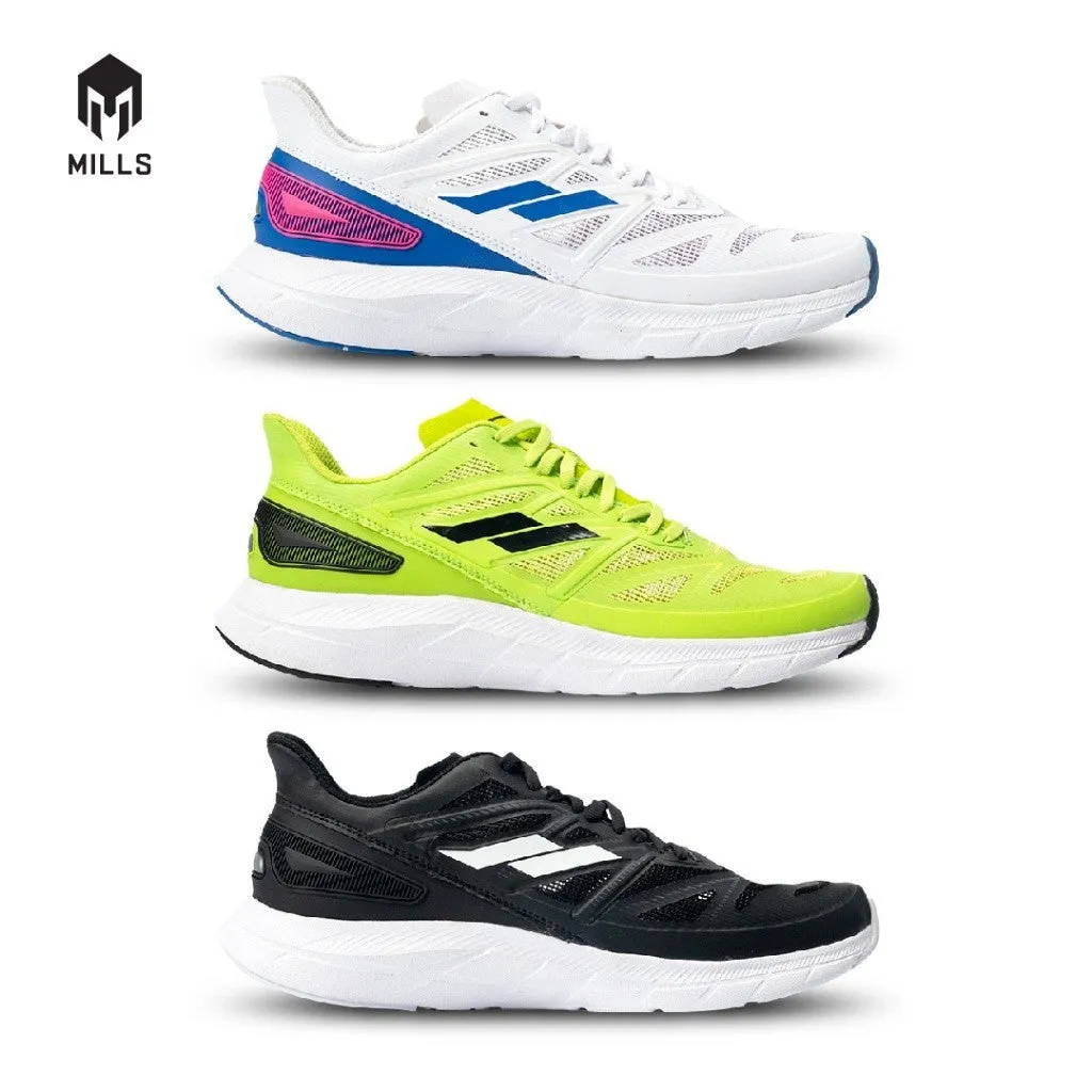 Mills Sepatu Lari Running Shoes Treximo Saga V2 White / Blue / Magenta 9101204