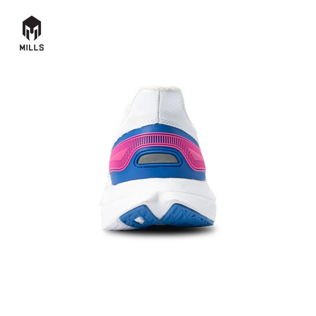 Mills Sepatu Lari Running Shoes Treximo Saga V2 White / Blue / Magenta 9101204