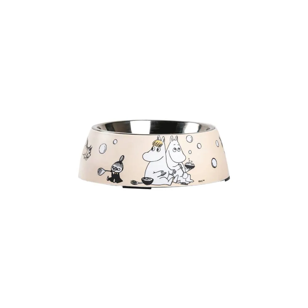 Moomin For Pets Food Bowl Beige M - Muurla