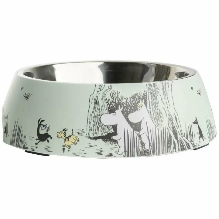 Moomin For Pets Food Bowl Green XL