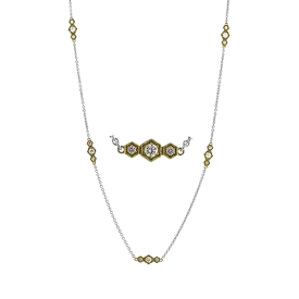 Necklace in 18k Gold with Diamonds