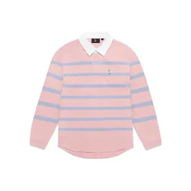 OVO Striped Oxford Rugby Jersey 'Pink Blue'