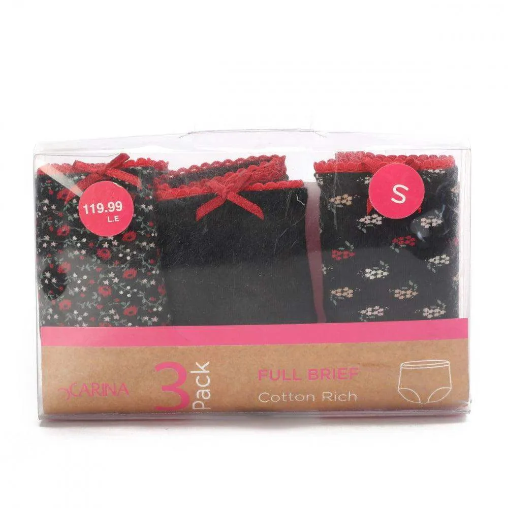Pack of 3 Cotton Full Brief