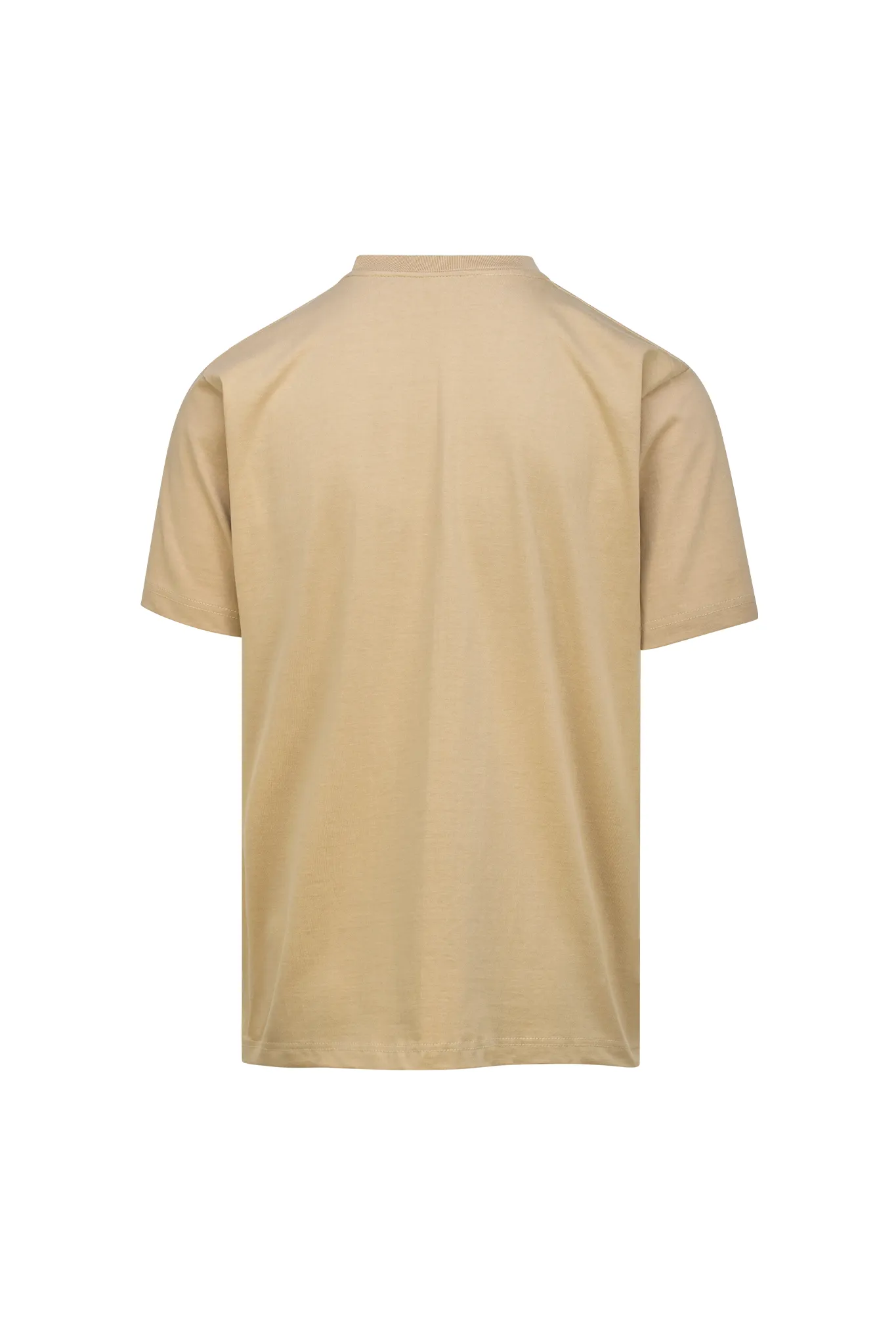 Pale Khaki Mens From The Heart Print Tee Shirt