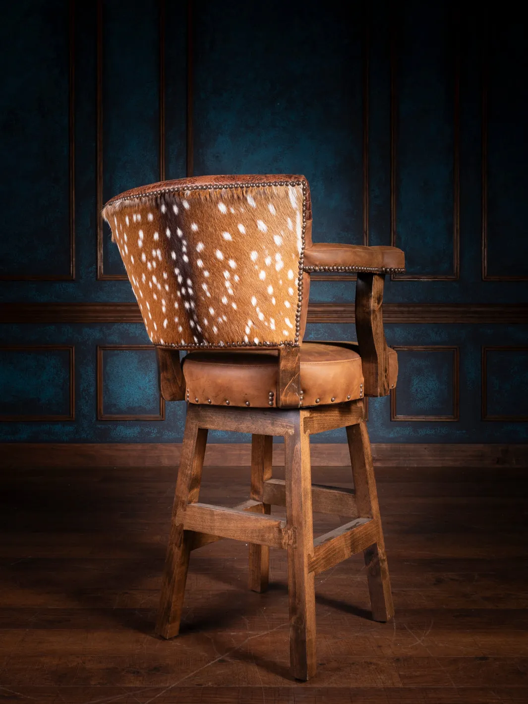 Preserve Sycamore Leather Axis Bar Stool