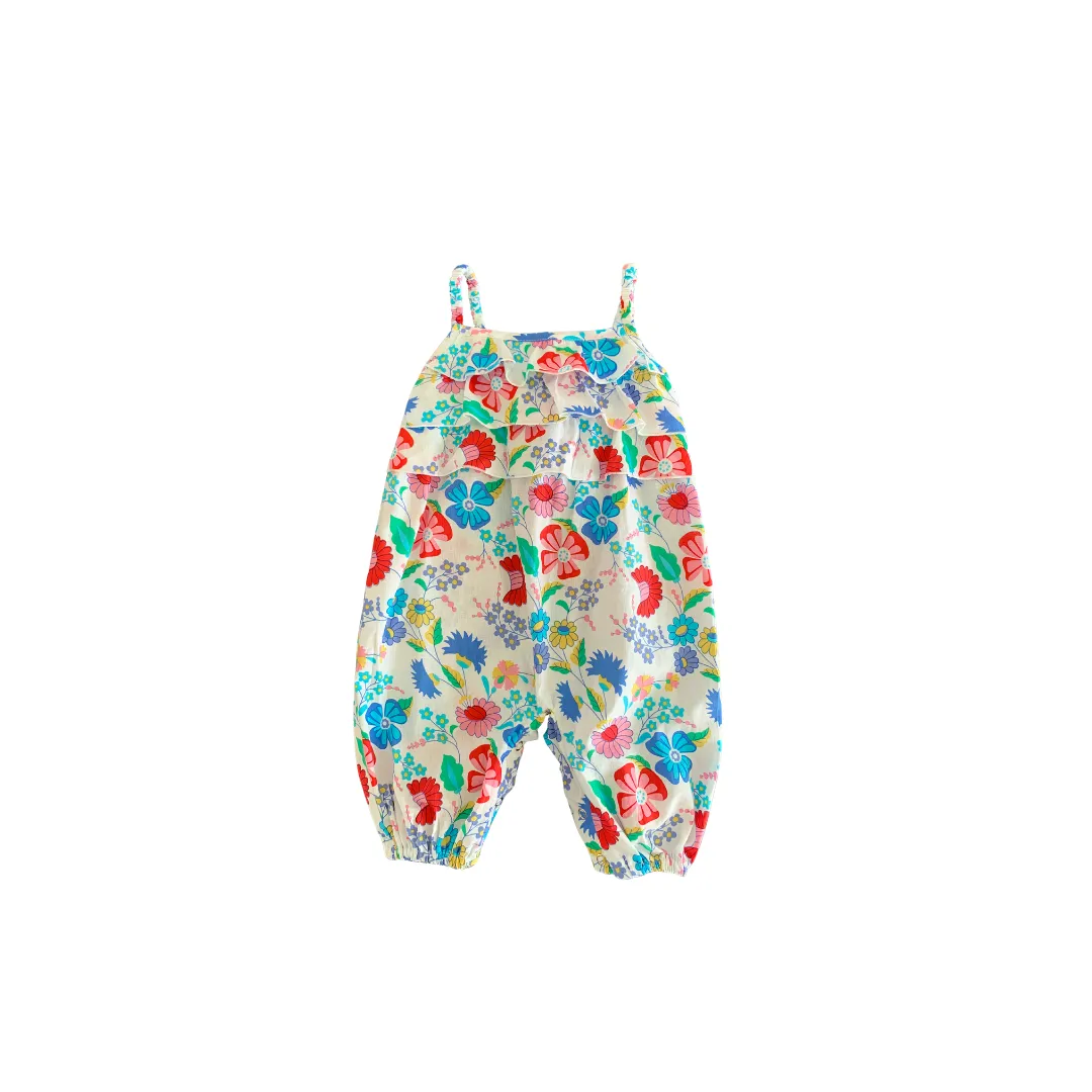 Romper Set in Rainbow Floral
