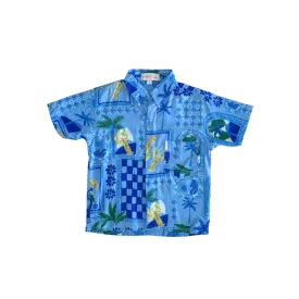 Shawn Shirt in Blue Mozaic