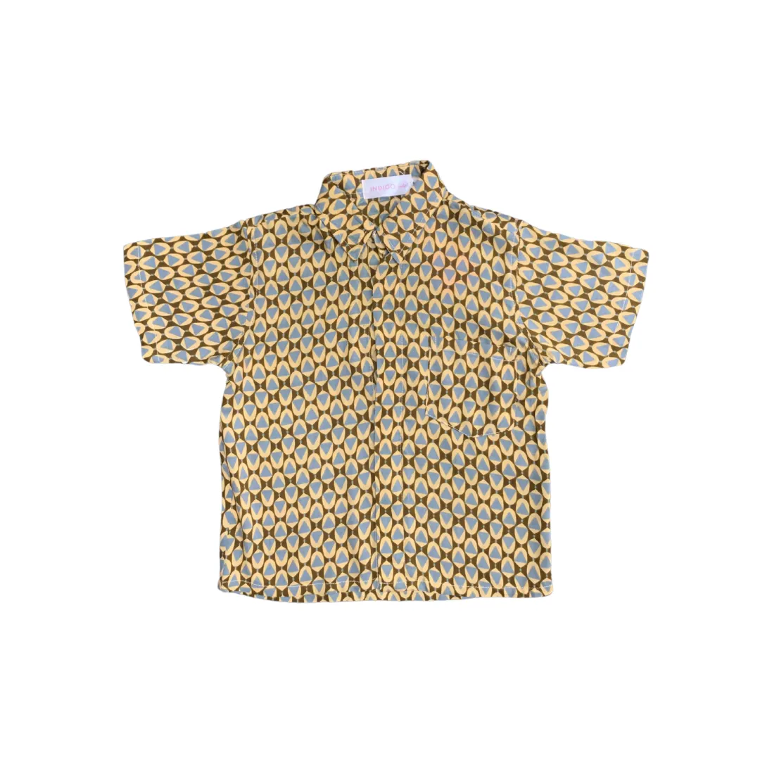 Shawn Shirt in Brown Triangel