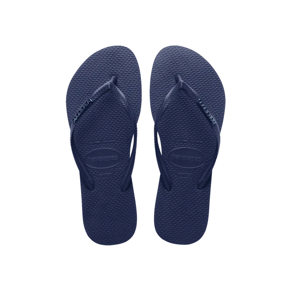 Slim Logo Metallic Flip Flops