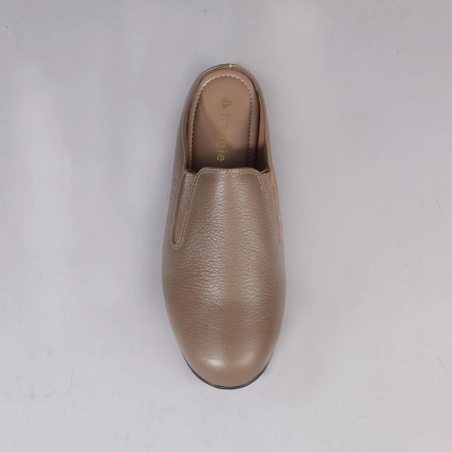 Slip-on Mule Sandal in Stone - 12725