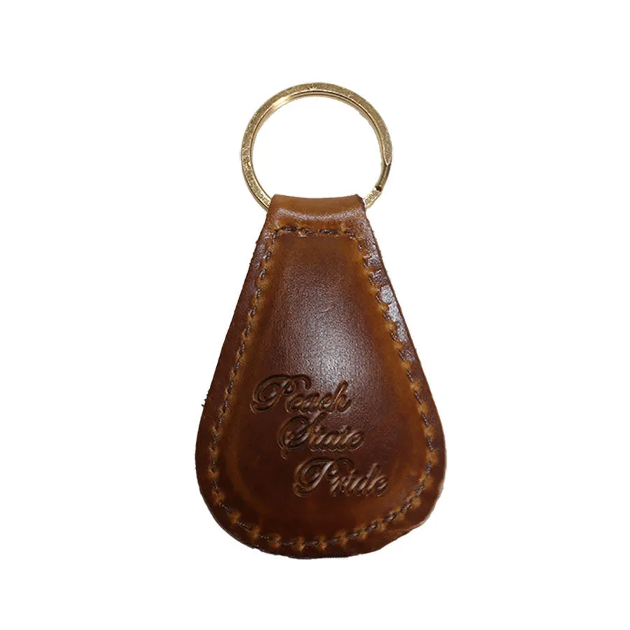 State of Georgia Leather Key Fob
