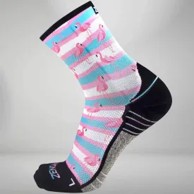 Summer Flamingo Socks (Mini-Crew)