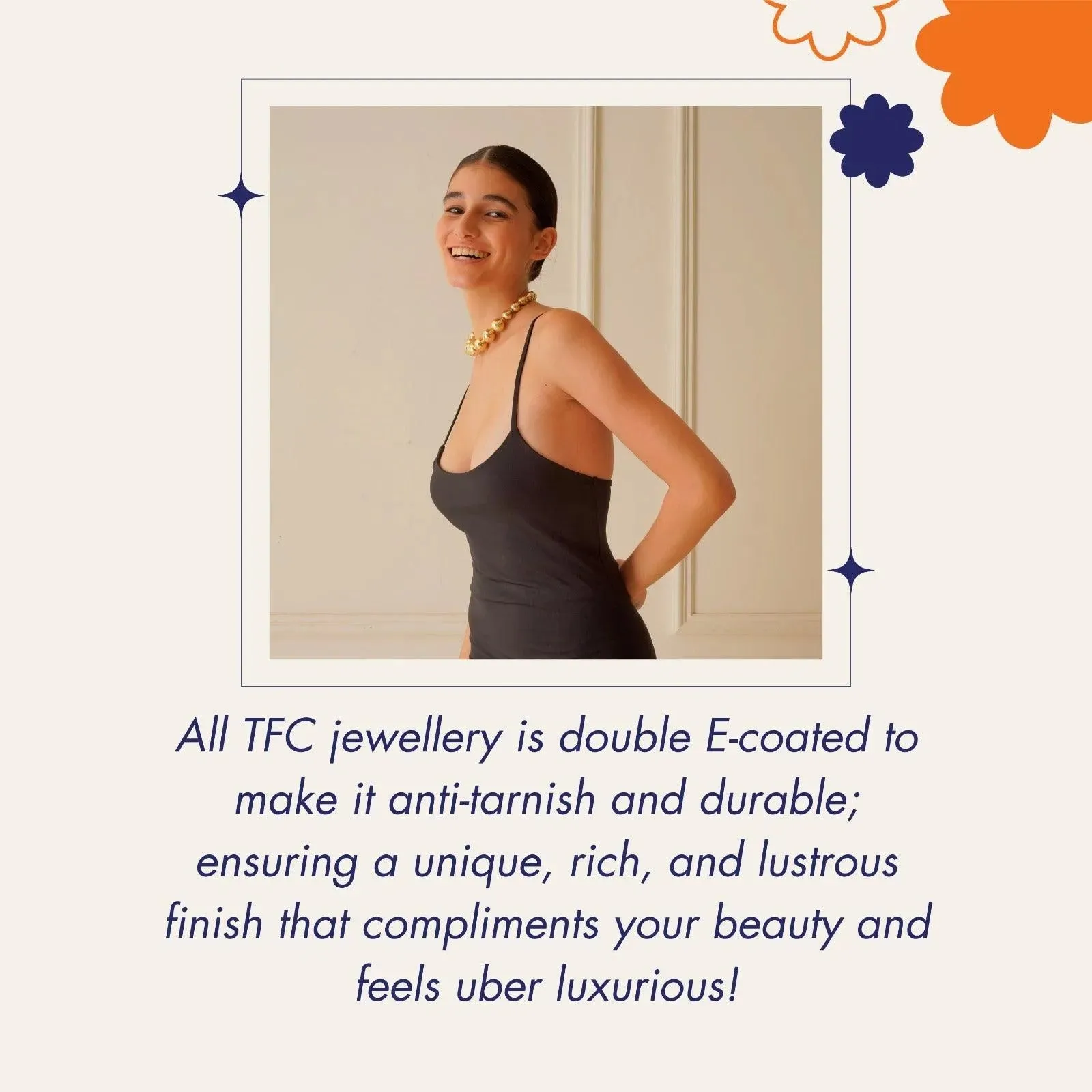 TFC Bold Double Heart Silver Plated Dangler Earrings