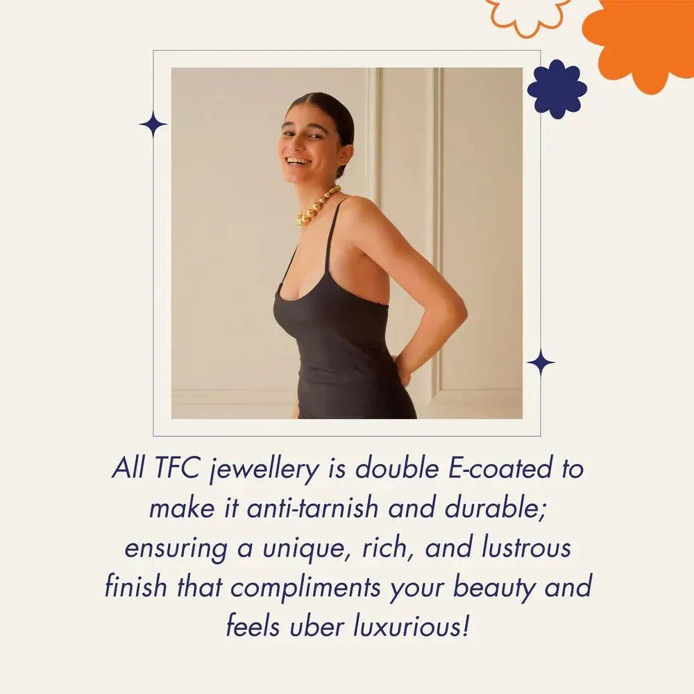 TFC Orange 24K Gold Plated Adjustable Ring