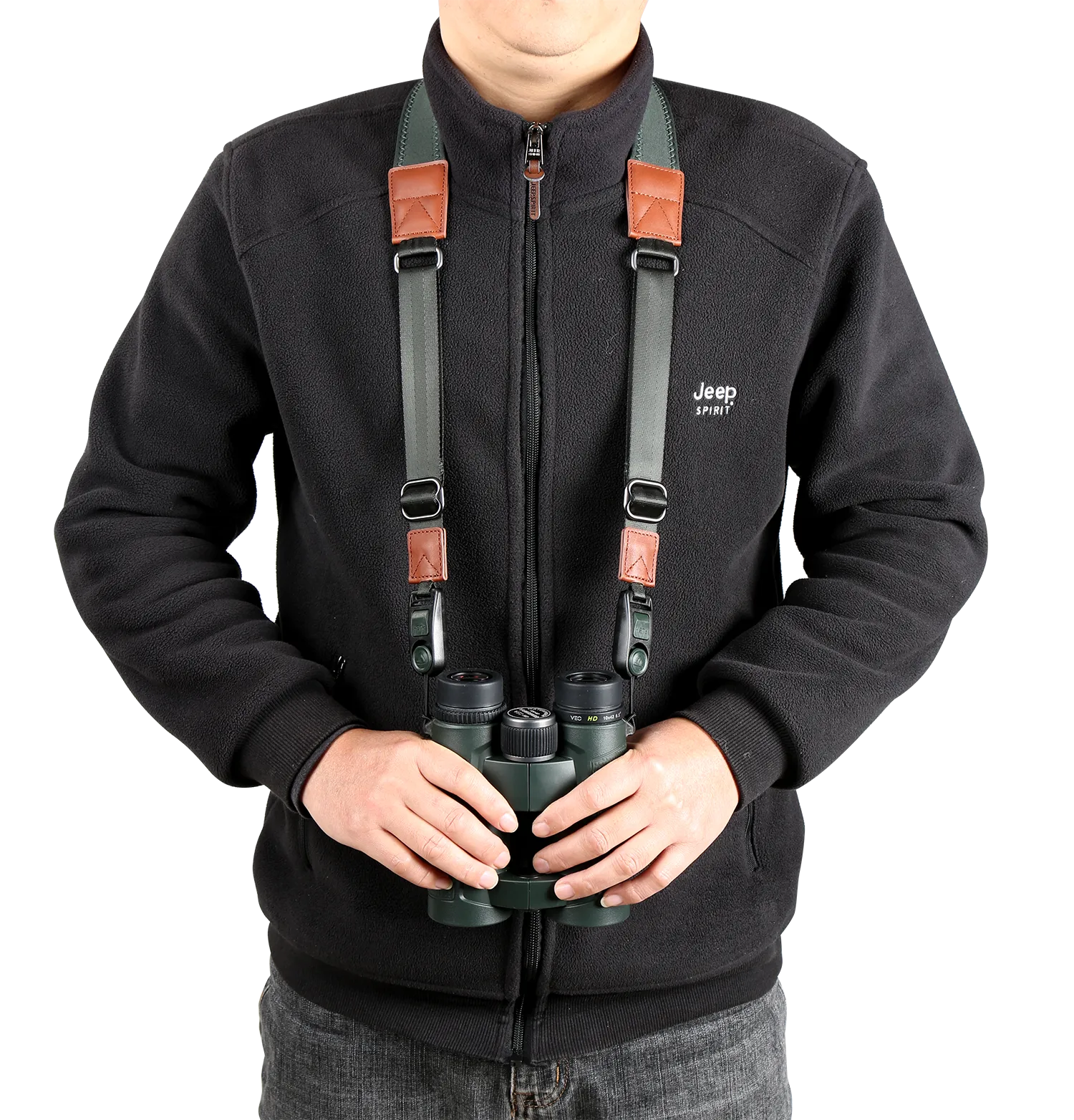 VEO Optic Guard Optics and Camera Neck Strap - Brown