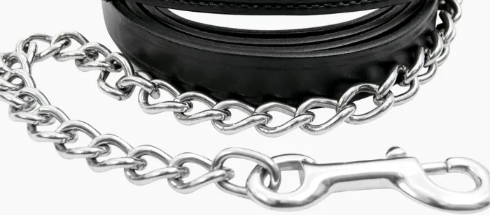 Walsh Leather Lead with 30 in Chain