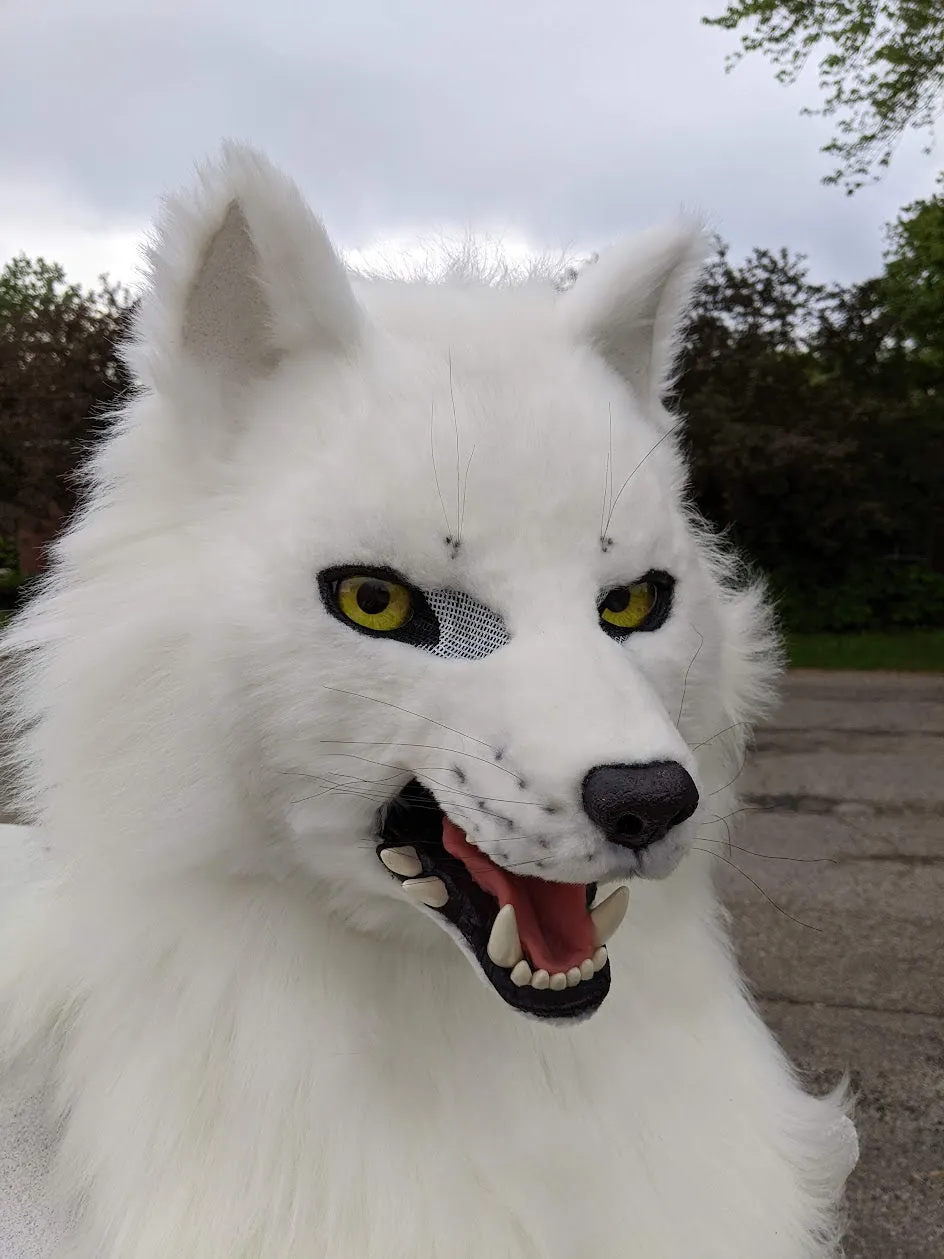 White Wolf (Fushi) Head, Hands, Tail.