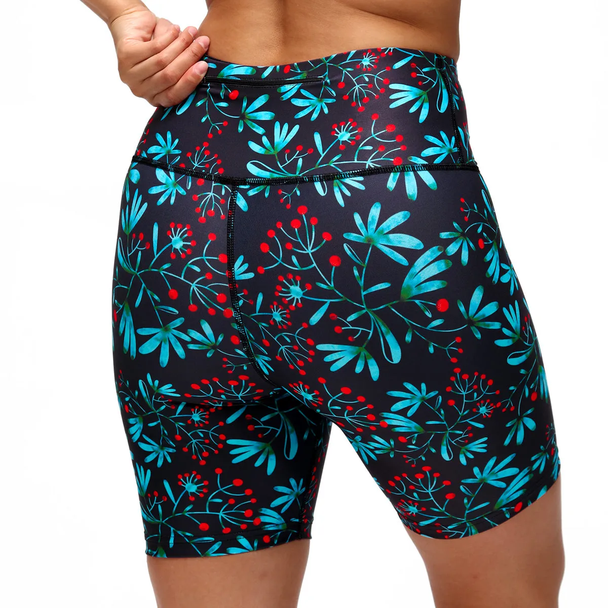 Winter Berries  Running Shorts