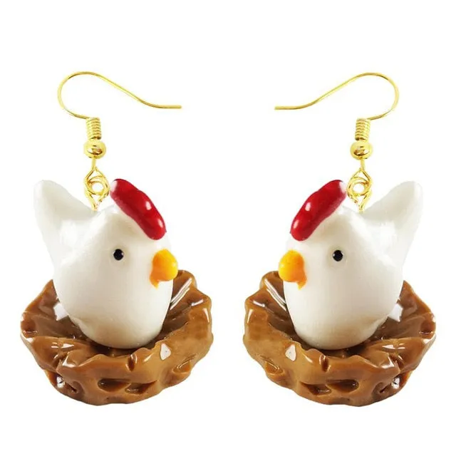 Women Girls 3D Birthday Lovely Jewelry Duck Rabbit