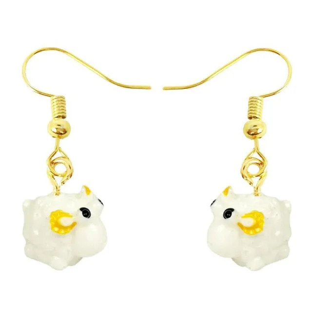 Women Girls 3D Birthday Lovely Jewelry Duck Rabbit