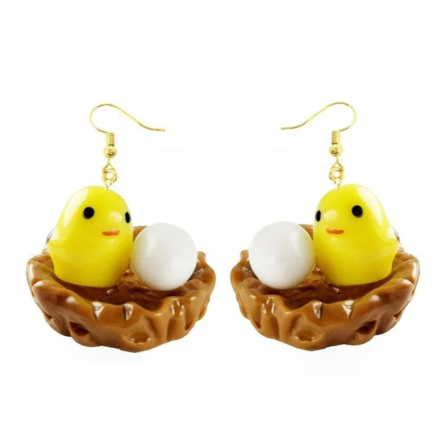 Women Girls 3D Birthday Lovely Jewelry Duck Rabbit