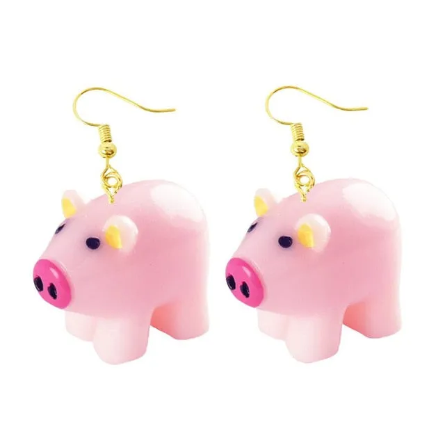 Women Girls 3D Birthday Lovely Jewelry Duck Rabbit