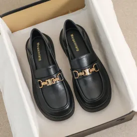 Women Retro Casual Soft Microfiber Leather Loafers