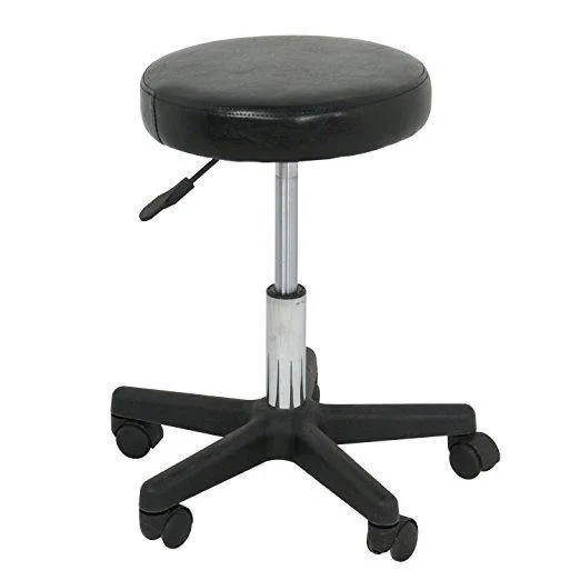 ZENY™ Beauty Salon Rolling Stool Tattoo Massage Facial Spa Adjustable Stool Chair (black)