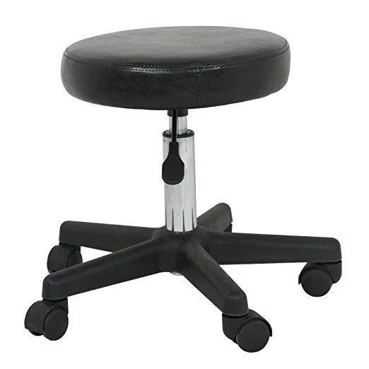 ZENY™ Beauty Salon Rolling Stool Tattoo Massage Facial Spa Adjustable Stool Chair (black)